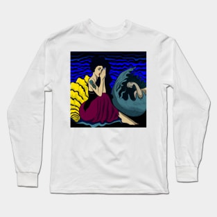 Painting of "Medusa in Venusian Light" in Henri Matisse Style Long Sleeve T-Shirt